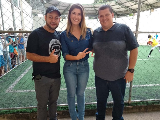 Coordenador do Instituto Leo Moura Cadu Veras e Deputada Patricia Ferraz visitam o Vereador Diogo Latini