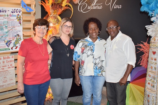 Equipe da Secretaria de Cultura que foi responsável pela Exposição Sambira