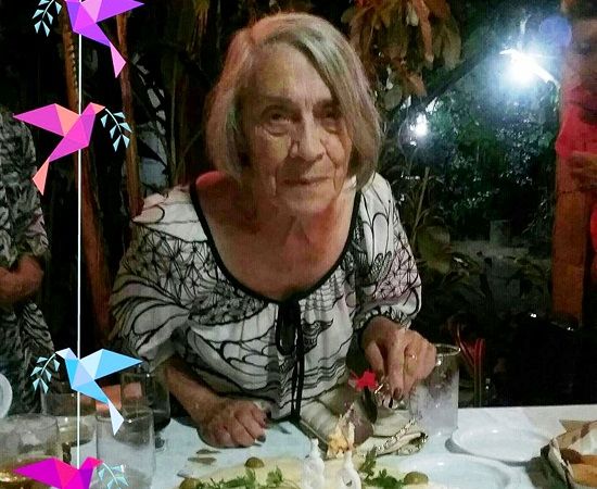 Walcira Neves quando das comemorações pelos seus 89 anos de idade