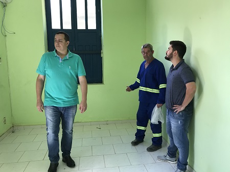 PREFEITO VISTORIA REFORMA POSTO DE SAUDE - TRAJANO