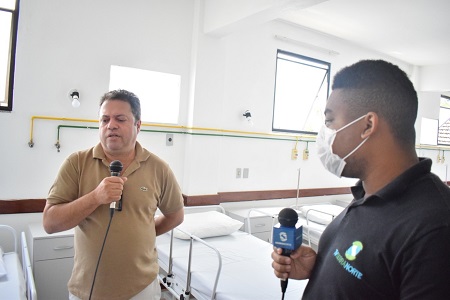 Prefeito Luciano Batatinha concedeu entrevista para emissora local de TV