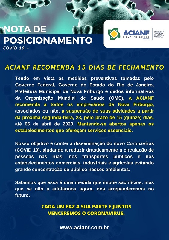 Comunicado Acianf