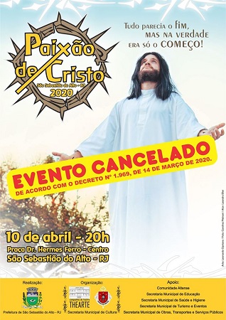 Festa cancelada em São Sebastião do Alto