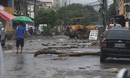 Chuvas fortes no estado do Rio