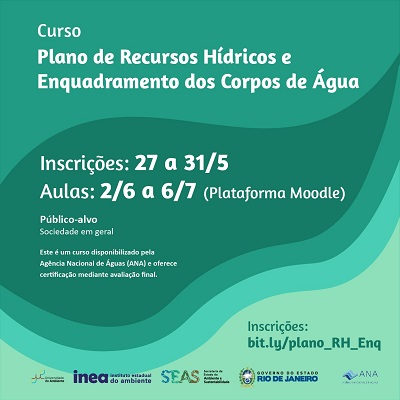 Curso Plano de recursos hídricos e enquadramento dos corpos de água