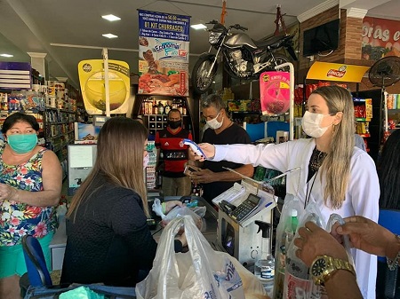 equipe da Vigilância Sanitária realizou fiscalização nos mercados de Macuco