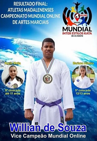 Atletas Madalenenses brilham no Campeonato Mundial de Artes Marciais Online