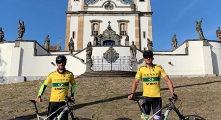 Fred faz viagem de bicicleta de Bh até o Rio