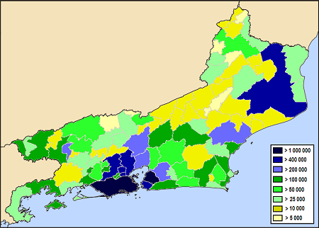 Municípios do Rio de Janeiro por população