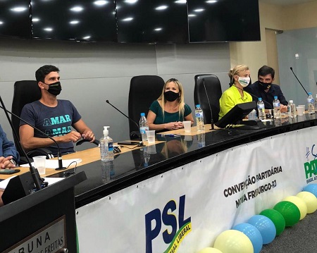 A Convenção dos partidos PSL e Patriota aconteceu na Câmara dos Vereadores de Nova Friburgo.