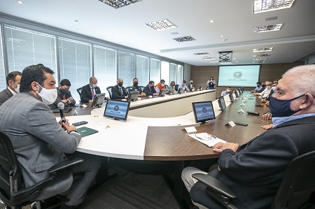 O encontro com empresários da construção civil e o governador, no Palácio Guanabara, aconteceu no dia 07 de outubro