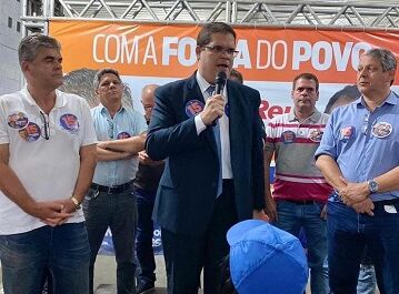 Fabrício com Washington Reis, prefeito de Caxias, provável candidato a governador do Rio