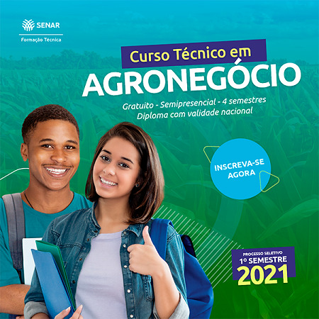 SENAR Rio abre vagas de cursos técnicos e graduação em agronegócio