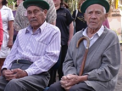 Dois pracinhas cantagalenses, Manoel Vieira dos Santos e Alcides Ribeiro de Oliveira