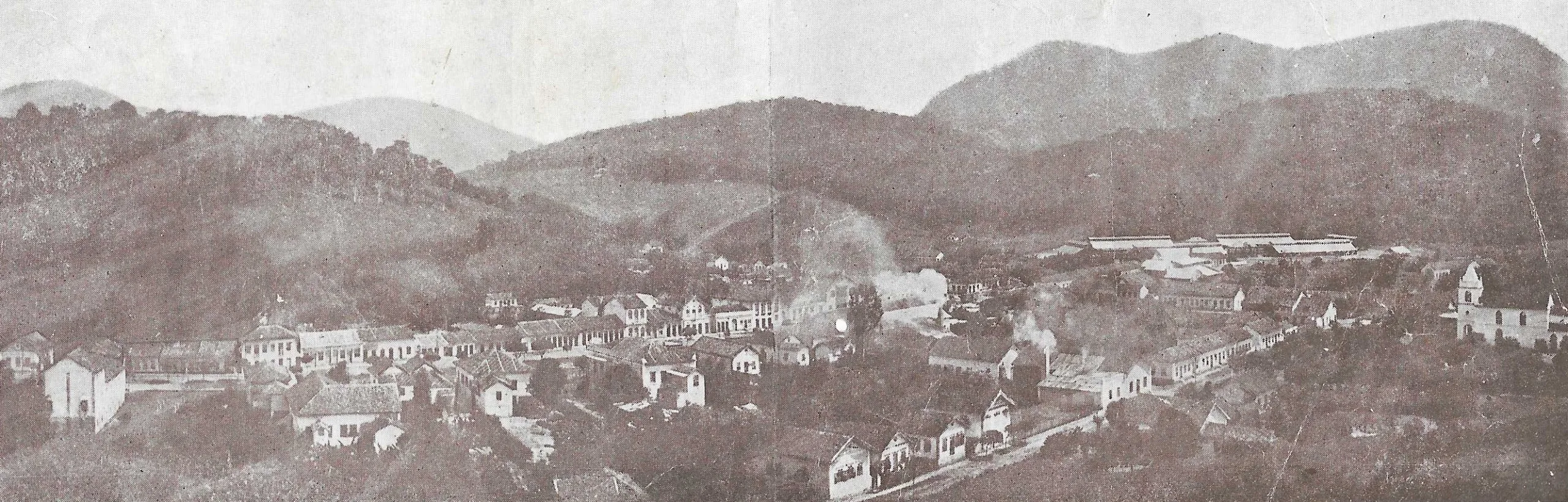 Vista panorâmica de Cordeiro, 3° districto de Cantagallo à época, em 1922