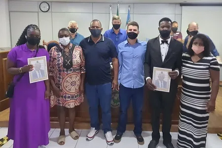 Jovens recebem homenagem da Câmara Municipal de Cantagalo