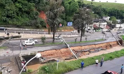 Os estragos da chuva em Cantagalo