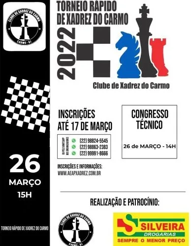 Campeonato Municipal de Xadrez do Carmo 2022