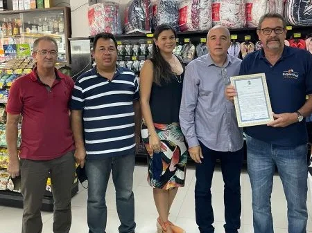 Supermercado Superthal recebe homenagem da Câmara Municipal de Cantagalo