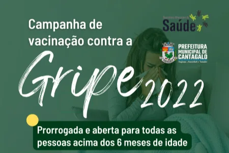 Vacina da Gripe está aberta a toda população a partir dos 6 meses de idade em Cantagalo