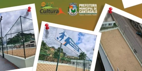 Prefeitura de Cantagalo inaugura reformas na Quadra Municipal de Areia Manoel Felipe de Jesus