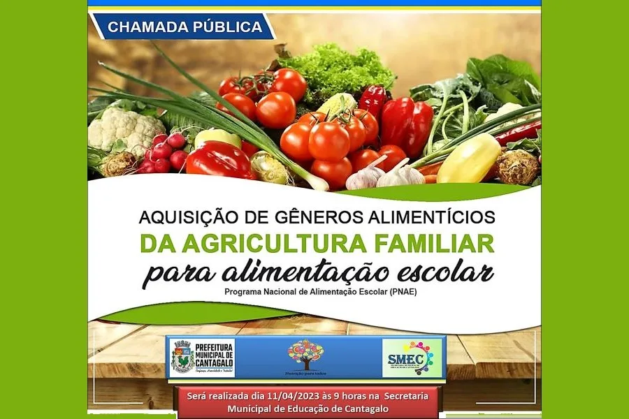 Secretaria de Cantagalo realiza chamada pública da agricultura familiar