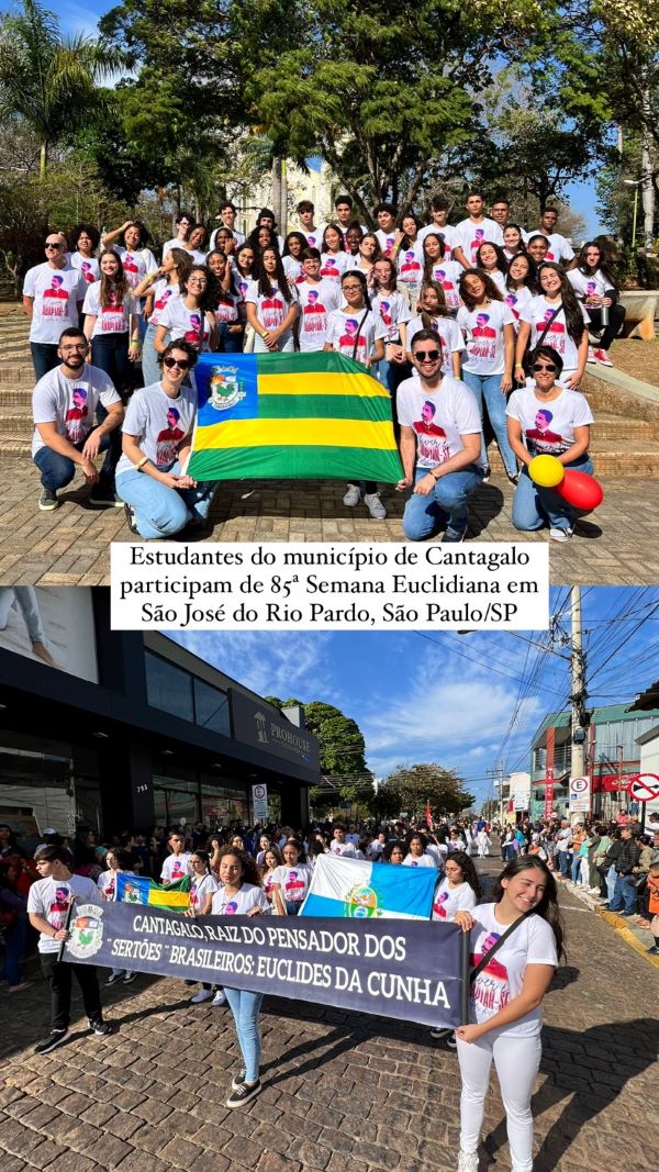 Estudantes de Cantagalo participam da Semana Euclidiana em São José do Rio Pardo