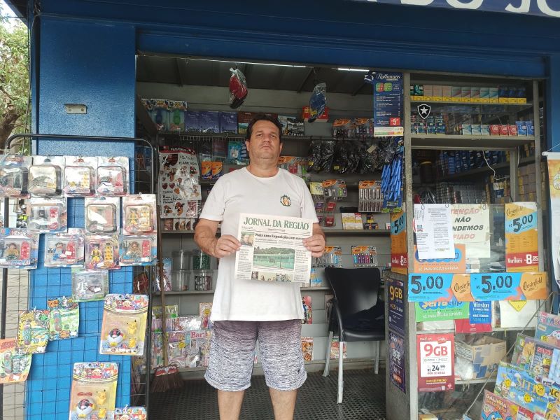 O empresário Joner Amorim Cordeiro, proprietário da banca onde você encontra o JORNAL DA REGIÃO toda semana