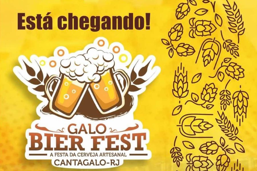 Galo Bier Fest, a festa da cerveja artesanal, acontecerá de 11 a 13 de agosto em Cantagalo