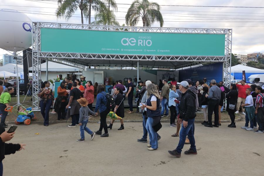 Milhares de pessoas visitam o estande da Águas do Rio na Exposição de Cordeiro