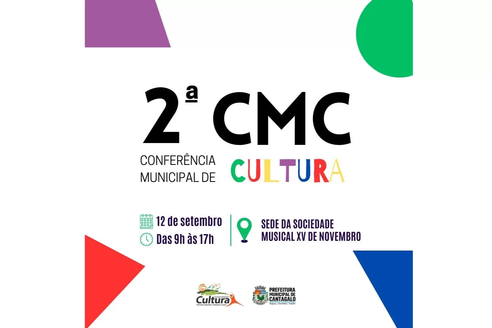 Cantagalo realiza Conferência de Cultura