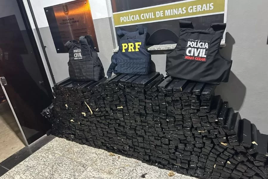 Polícia Civil de Minas Gerais apreende 1 tonelada de maconha em Muriaé