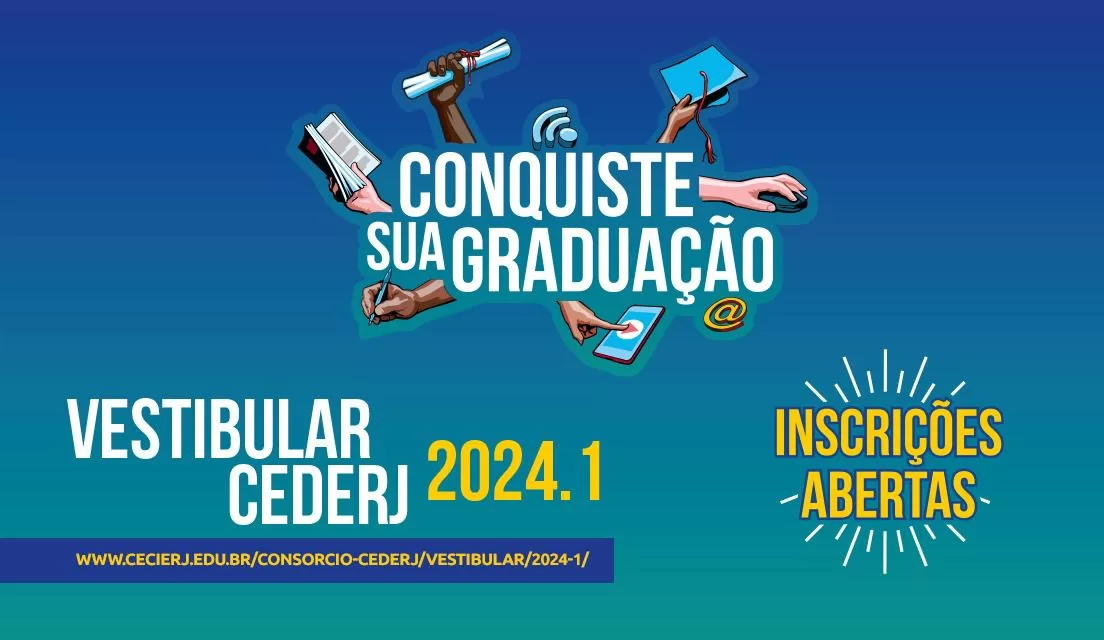 Inscrições estão abertas para o Vestibular Cederj 2024