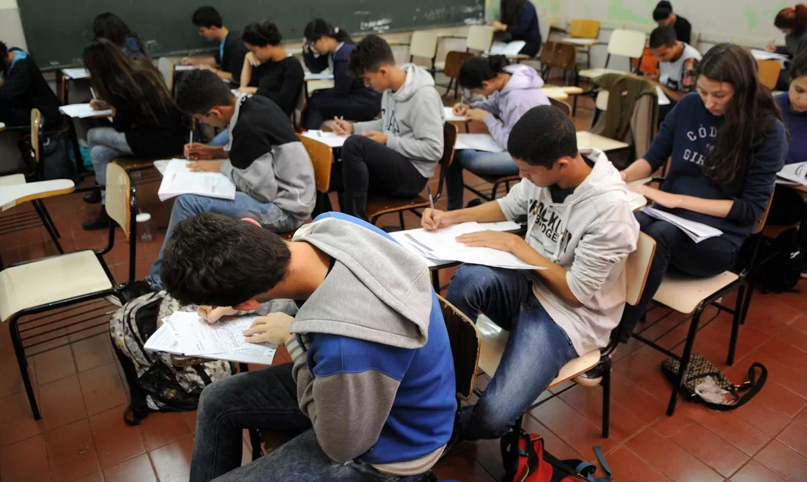 Estudantes brasilienses concluem simulado do Enem. Foto: Gabriel Jabur/Agência Brasília Colégio Setor Oeste, Asa Sul, Brasília, DF, Brasil 7/7/2016 Foto: Gabriel Jabur/Agência Brasília.