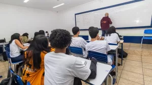 Professores em sala de aula