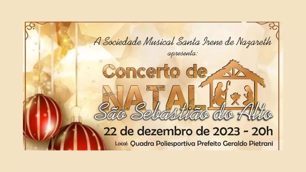 Município de São Sebastião do Alto terá Concerto de Natal