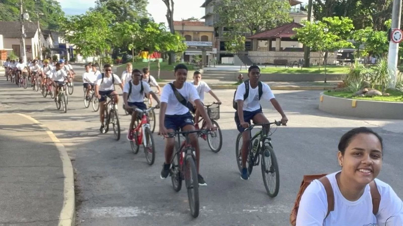 Passeio ciclístico é realizado com a Guarda Mirim de Macuco