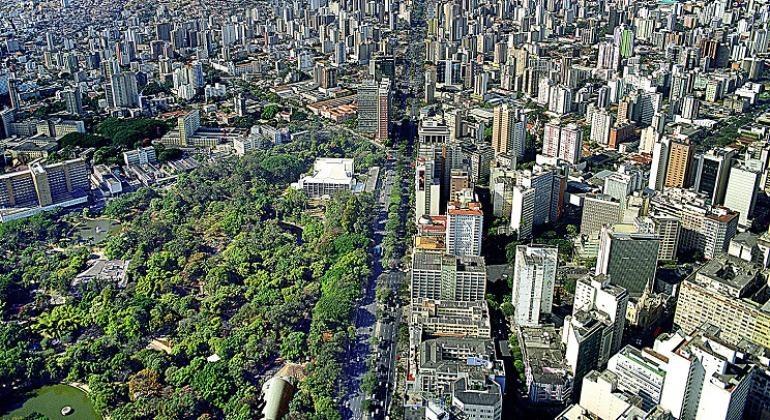 Imagem aérea de Belo Horizonte - Foto Arquivo PBH