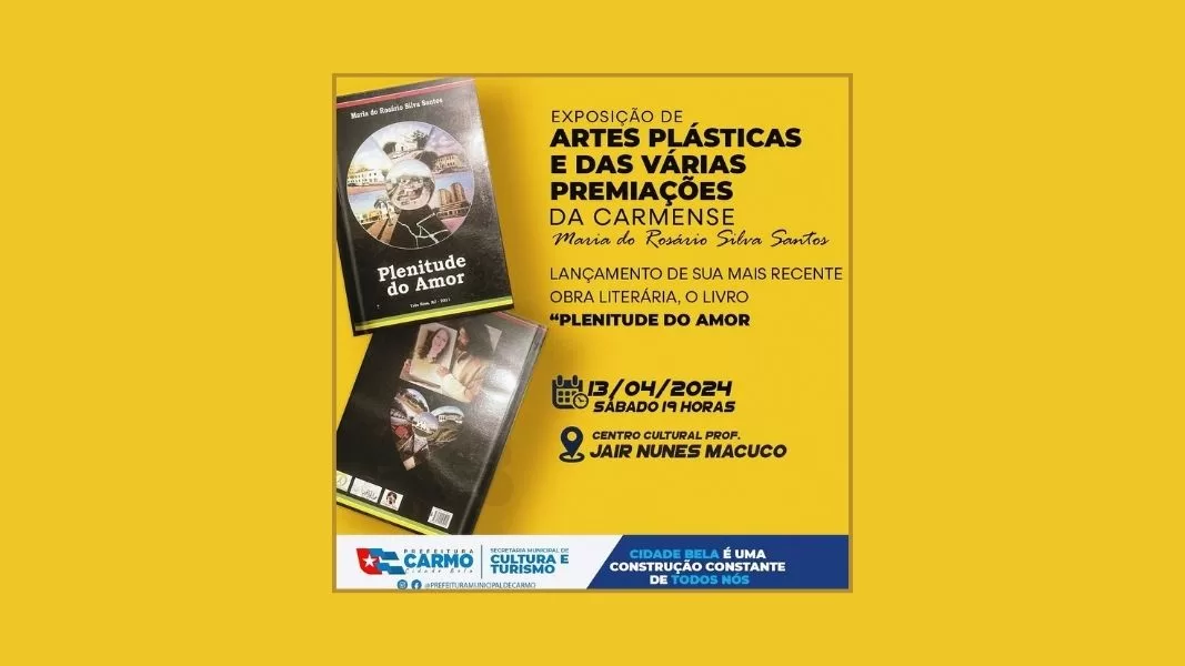 Exposição de artes plásticas será realizada no Carmo