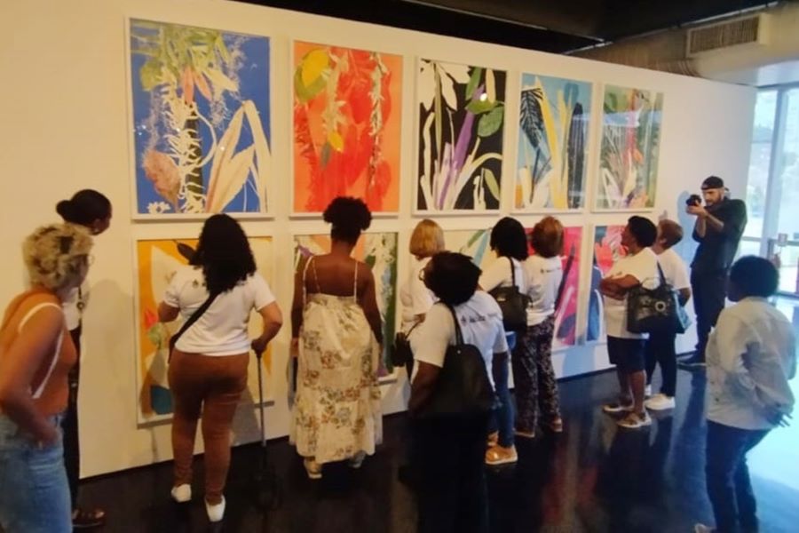 Grupo de idosos de Macuco visitou a exposição sobre o paisagista Burle Marx no Rio de Janeiro