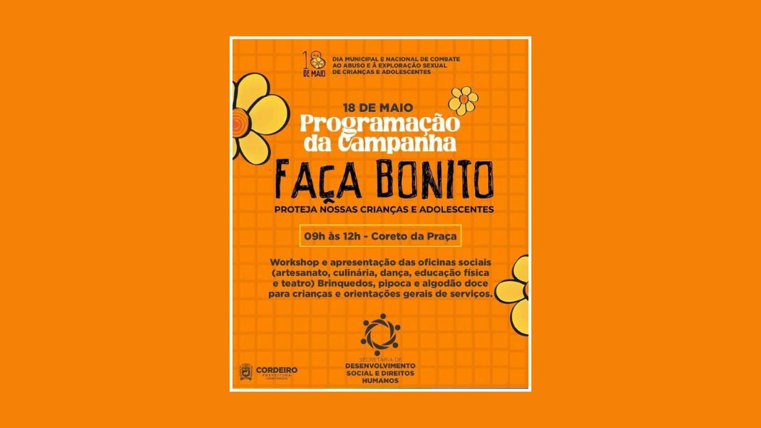 Cordeiro realiza a campanha "Faça Bonito"