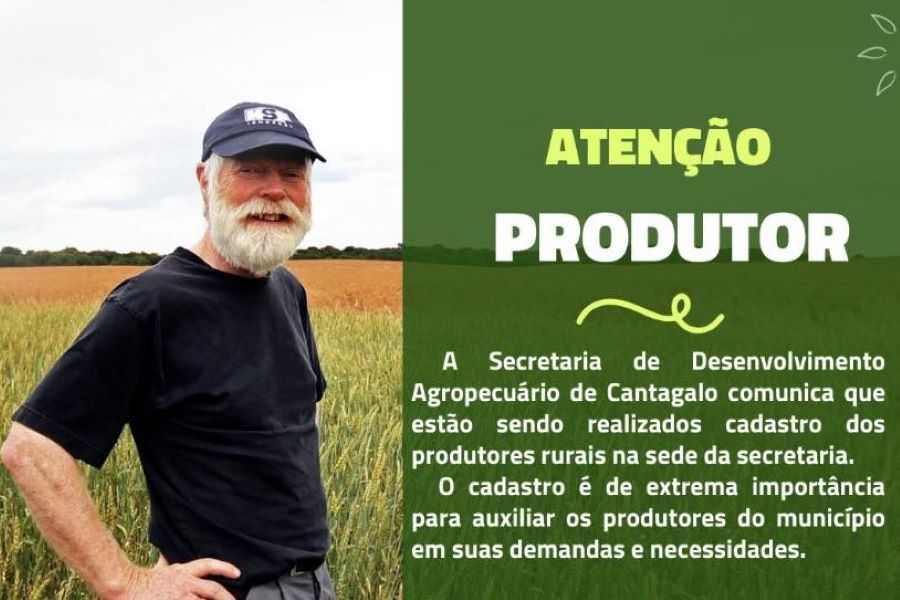 Secretaria de Desenvolvimento Agropecuário de Cantagalo realiza cadastro rural