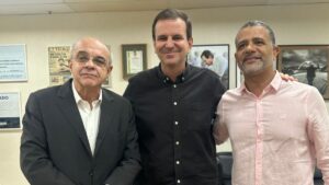 Vice-prefeito de Nova Friburgo se encontra com o prefeito Eduardo Paes e o deputado Bandeira de Mello