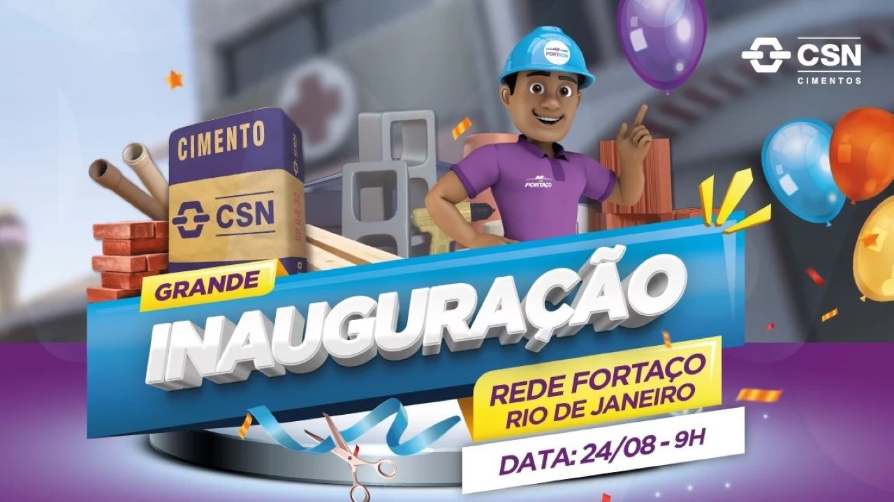 CSN Cimentos inaugura 13 novas lojas da Rede Fortaço no Rio de Janeiro