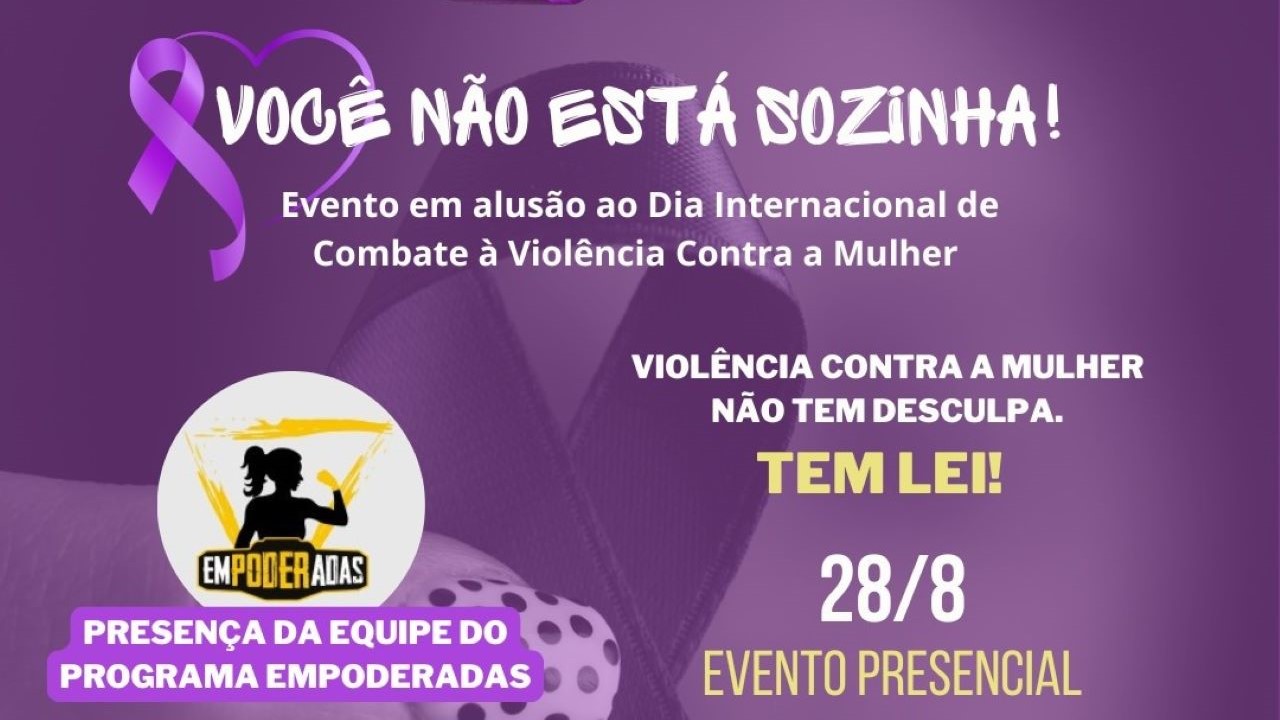 Assistência Social de Cantagalo promoverá o evento "Você não está sozinha"