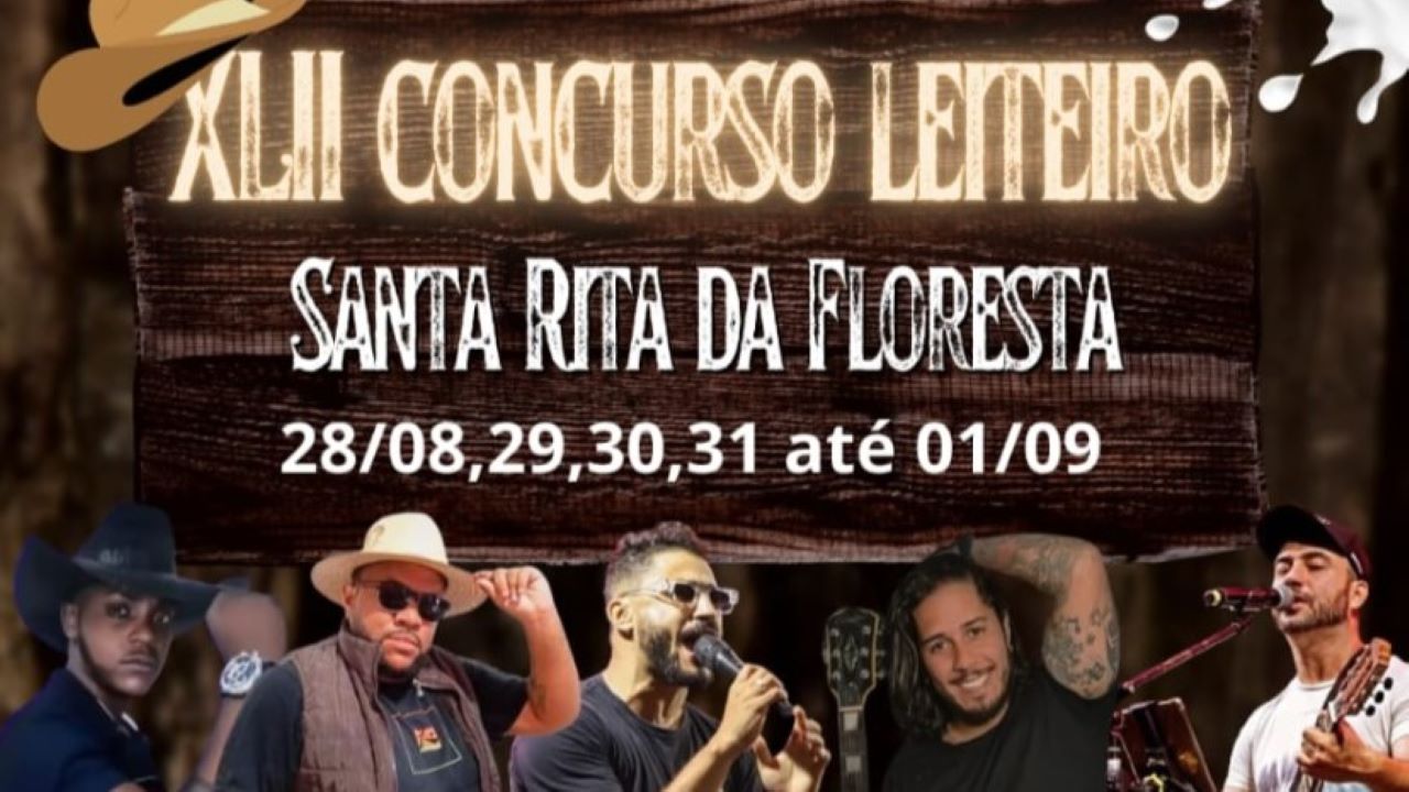 Santa Rita da Floresta promove o XLII Concurso Leiteiro