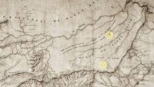 Mapa das Novas Minas de Cantagalo, área dominada por Mão de Luva durante 26 anos