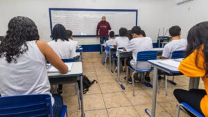 Sala de aula em escola