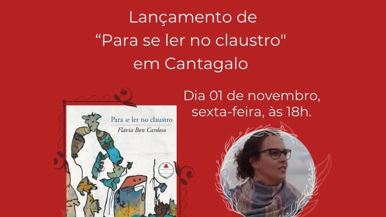 Escritora cantagalense, Flávia Bon Cardoso, lançará livro no município, em novembro