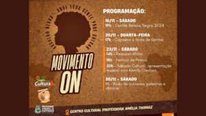 Confira os eventos deste final de semana no Centro Cultural em Cantagalo